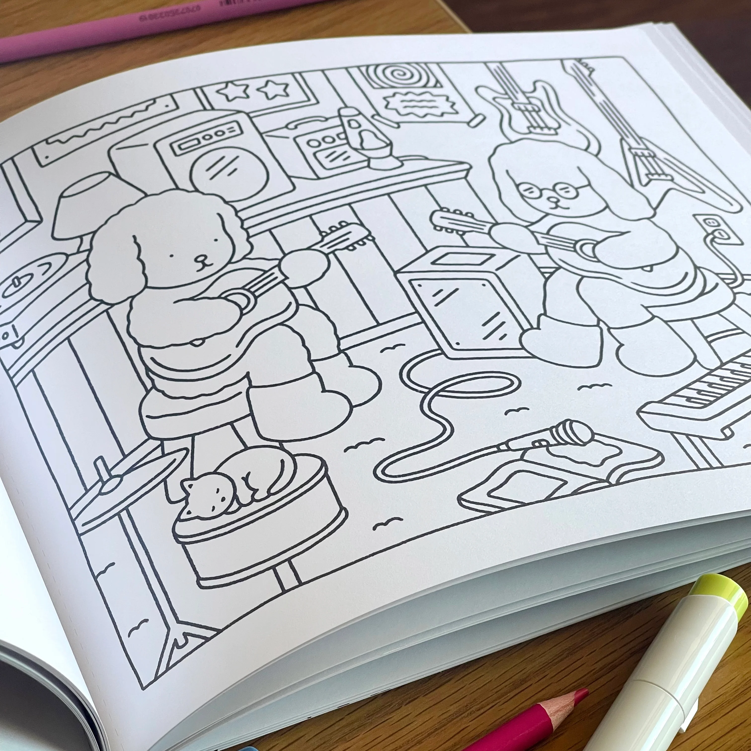 Day to Night Coloring Book