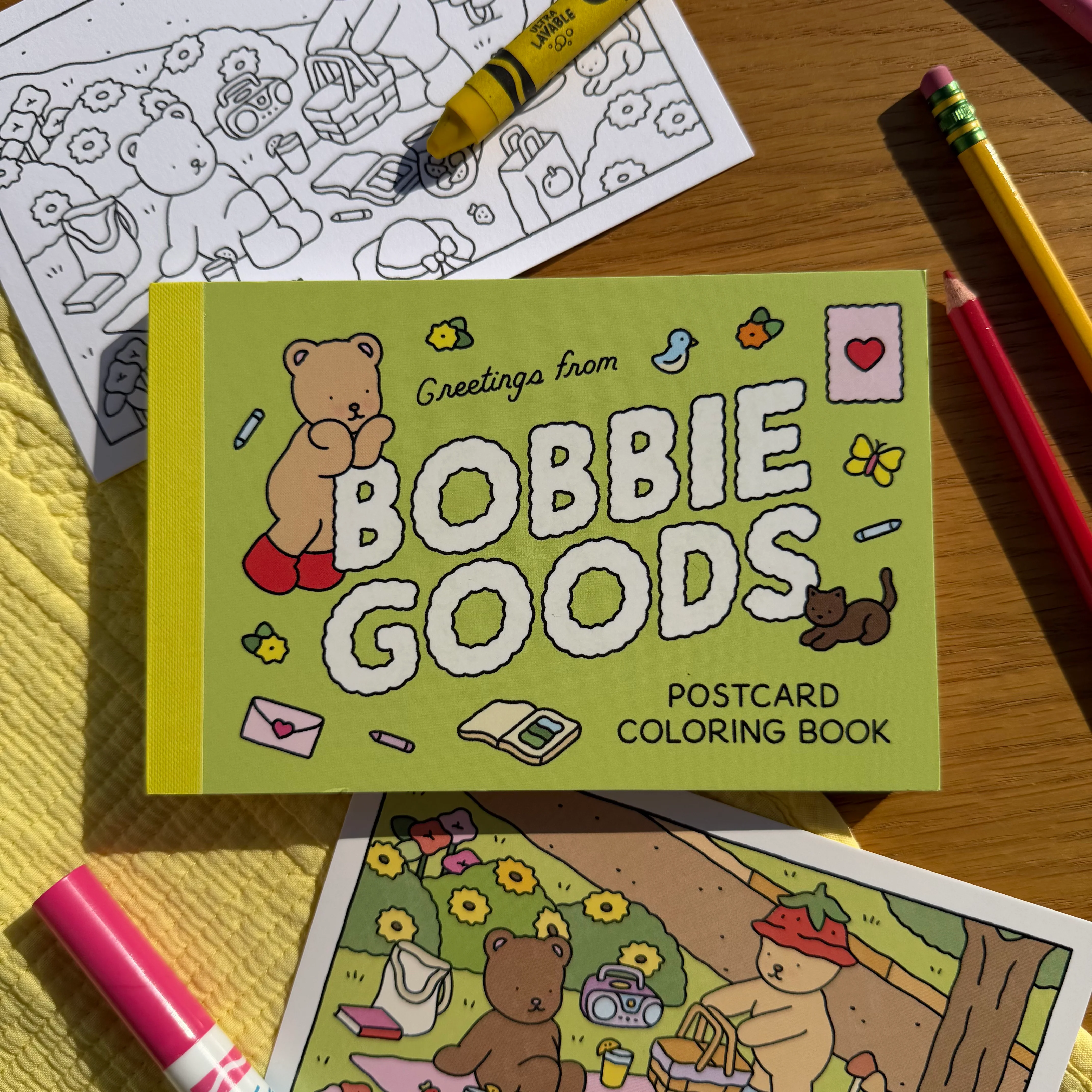Postcard Coloring Book