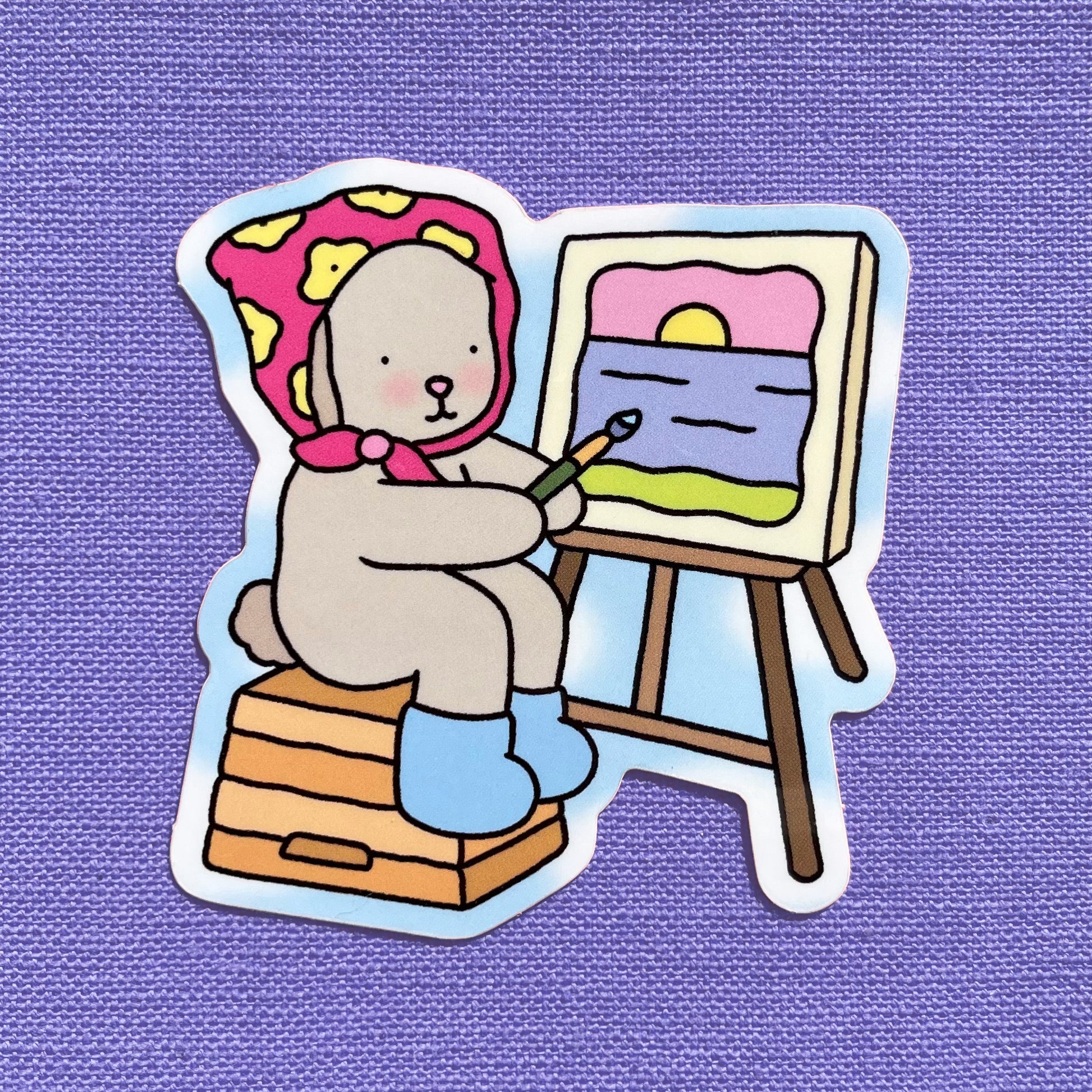Artist Bunny Sticker