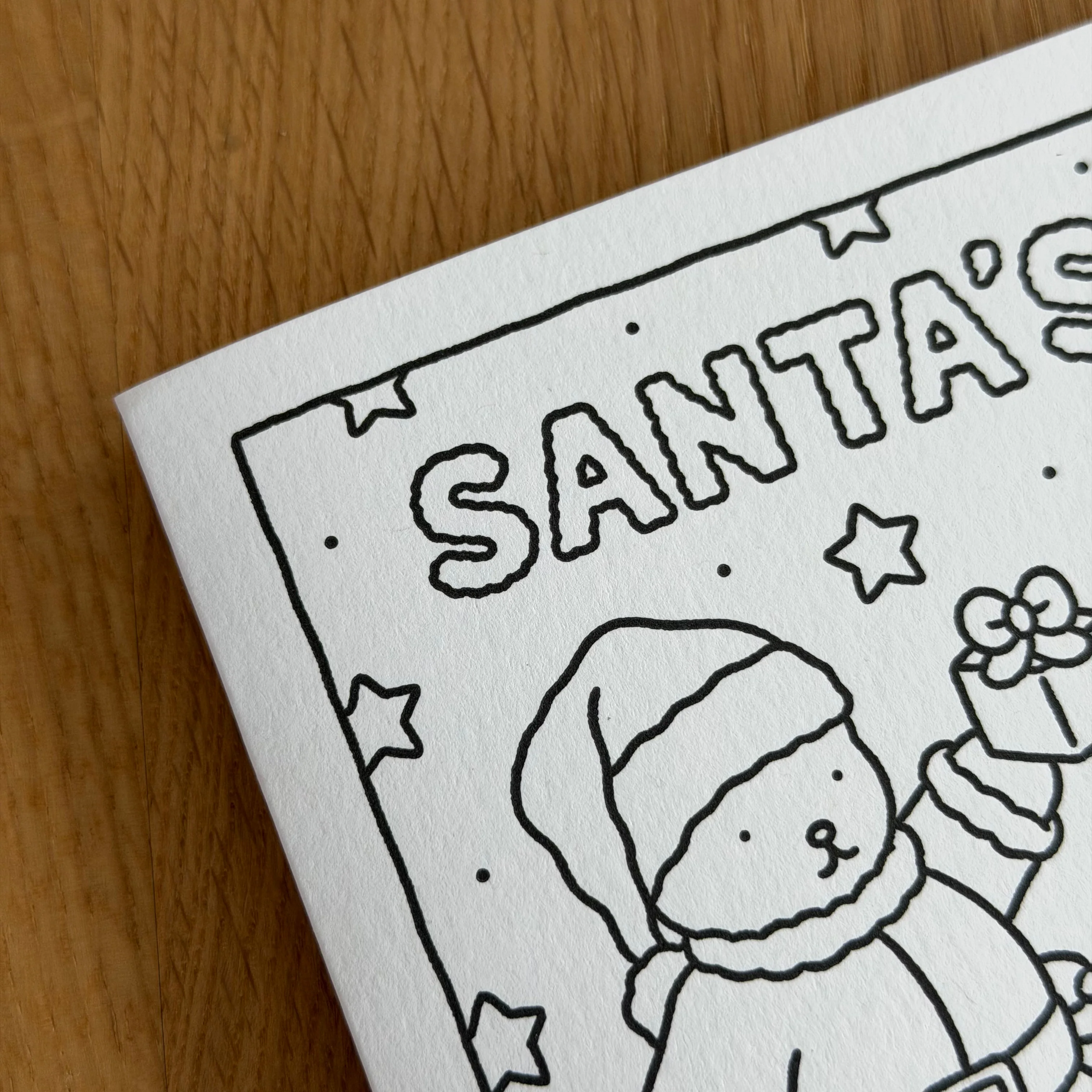 Santa's Favorite Coloring Card