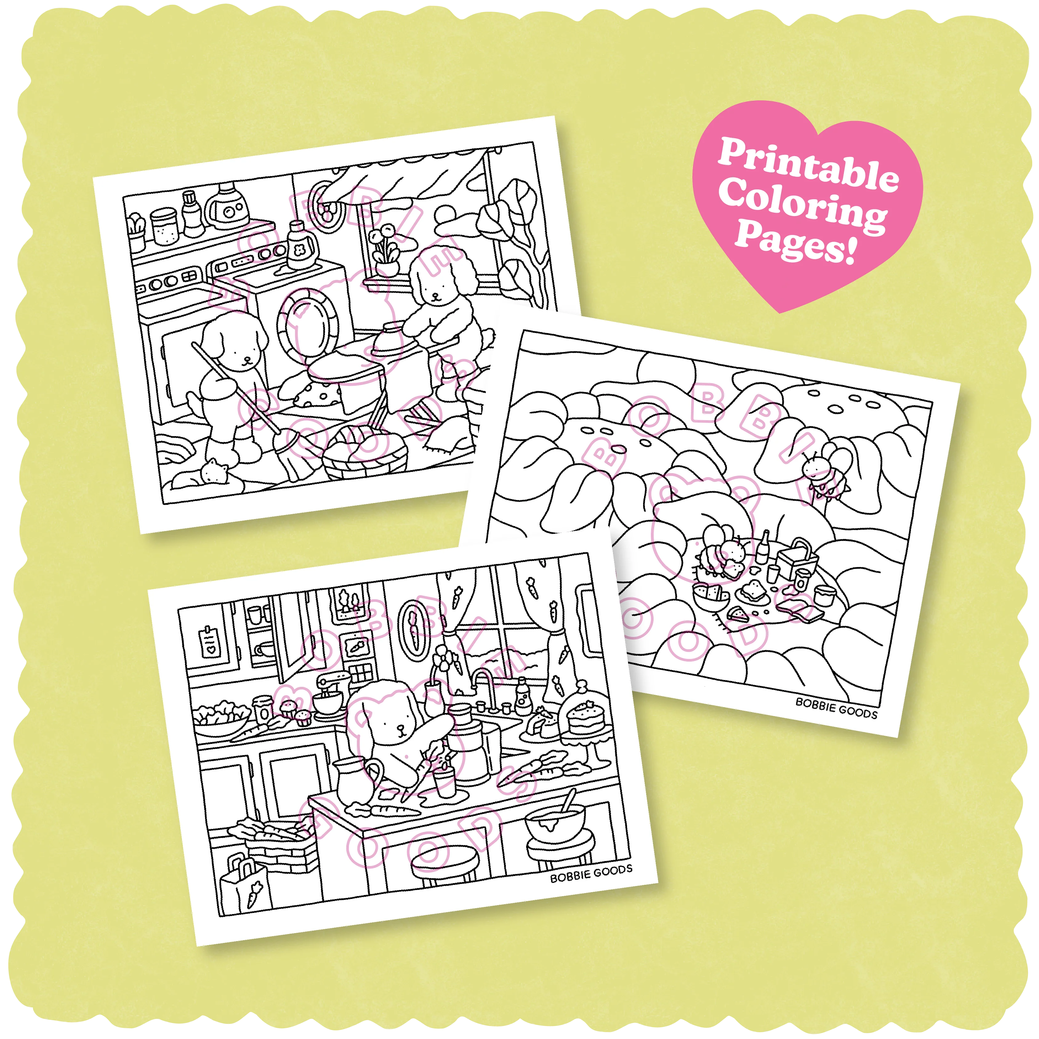 Digital Download • April Coloring Pages