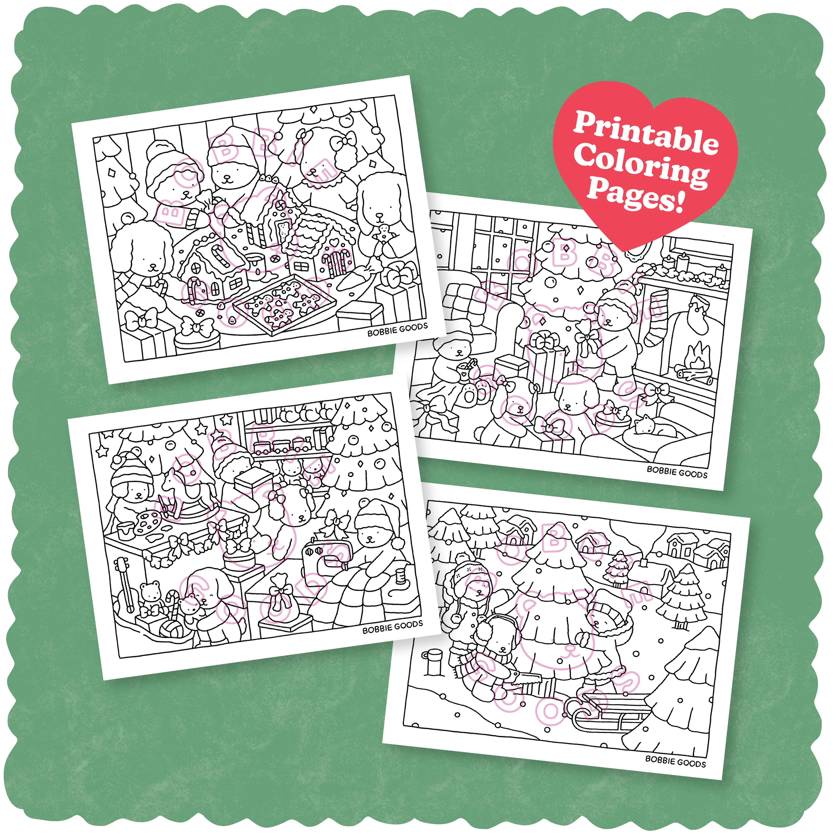 Digital Download • December Coloring Pages 2022